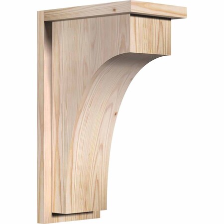 Ekena Millwork Huntington Smooth Corbel w/Backplate, Douglas Fir, 7 1/2"W x 12"D x 20"H COR08X12X20HUN01SDF